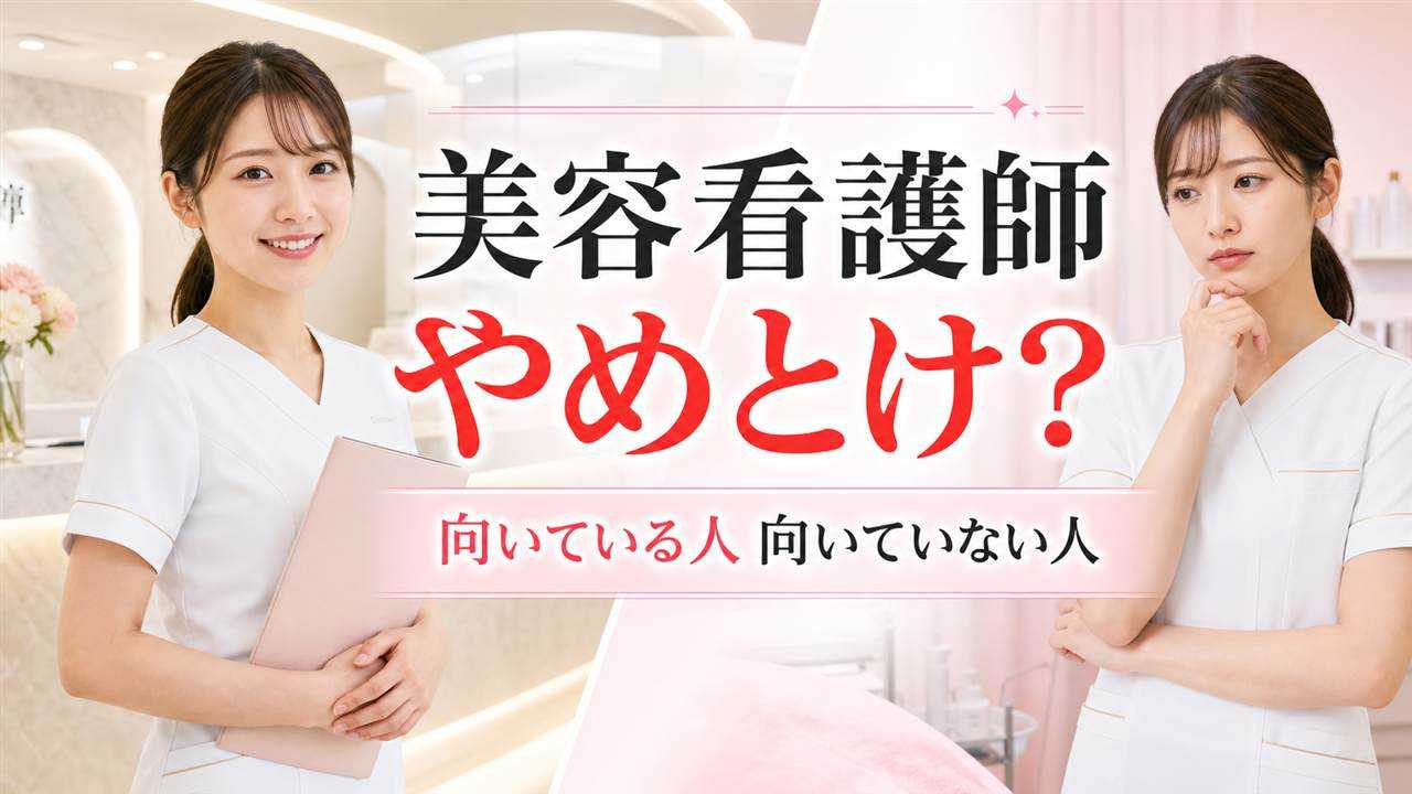 美容クリニックで働く美容看護師が向き不向きを考えるイメージ