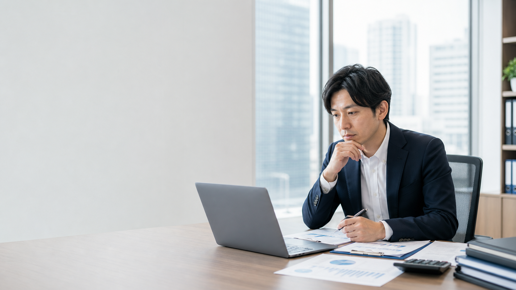 公認会計士の転職に向け監査法人や事業会社の求人を比較する男性