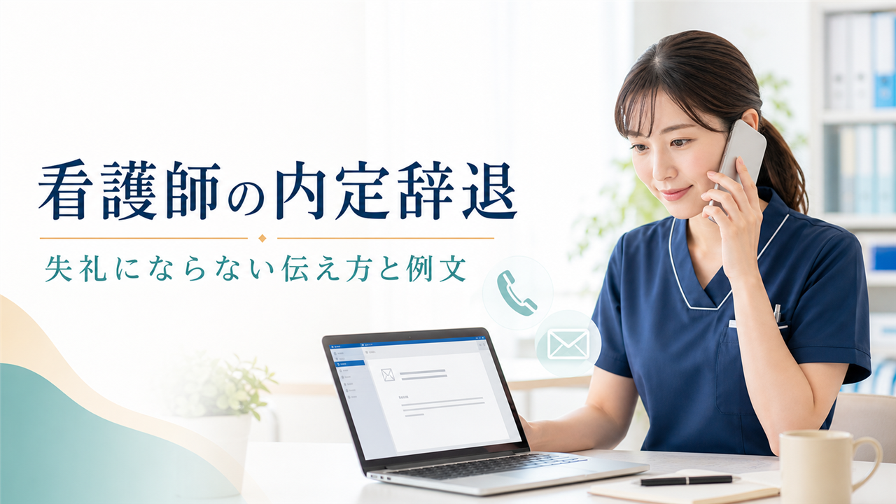 看護師の内定辞退について電話とメールの伝え方を確認する看護師