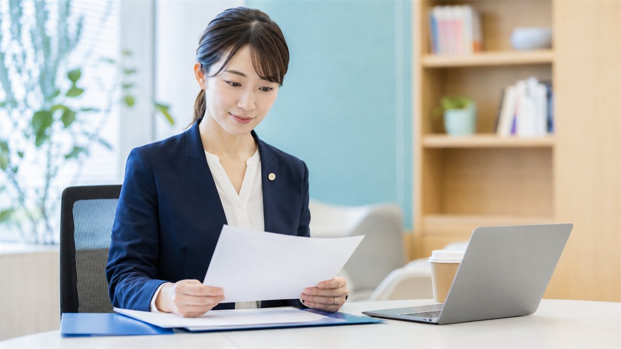 看護師の職務経歴書を確認する転職希望者