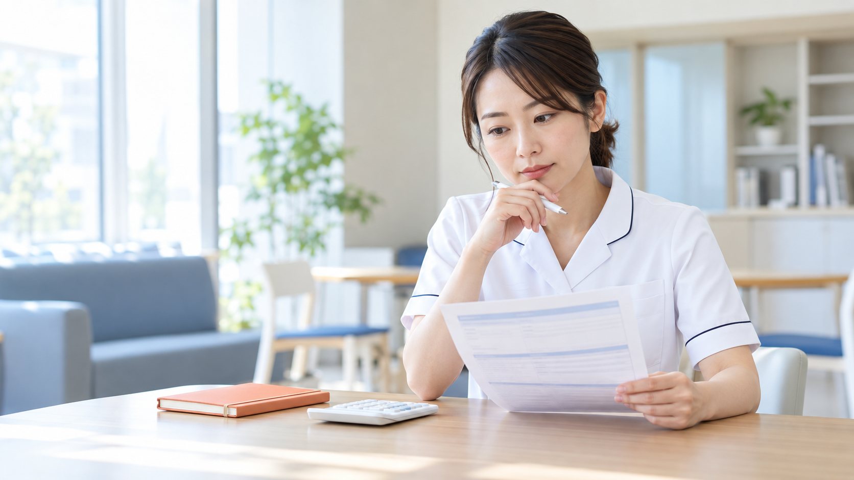 看護師の転職初年度の賞与を労働条件通知書で確認する看護師